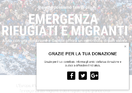 Donazione soccorso migranti